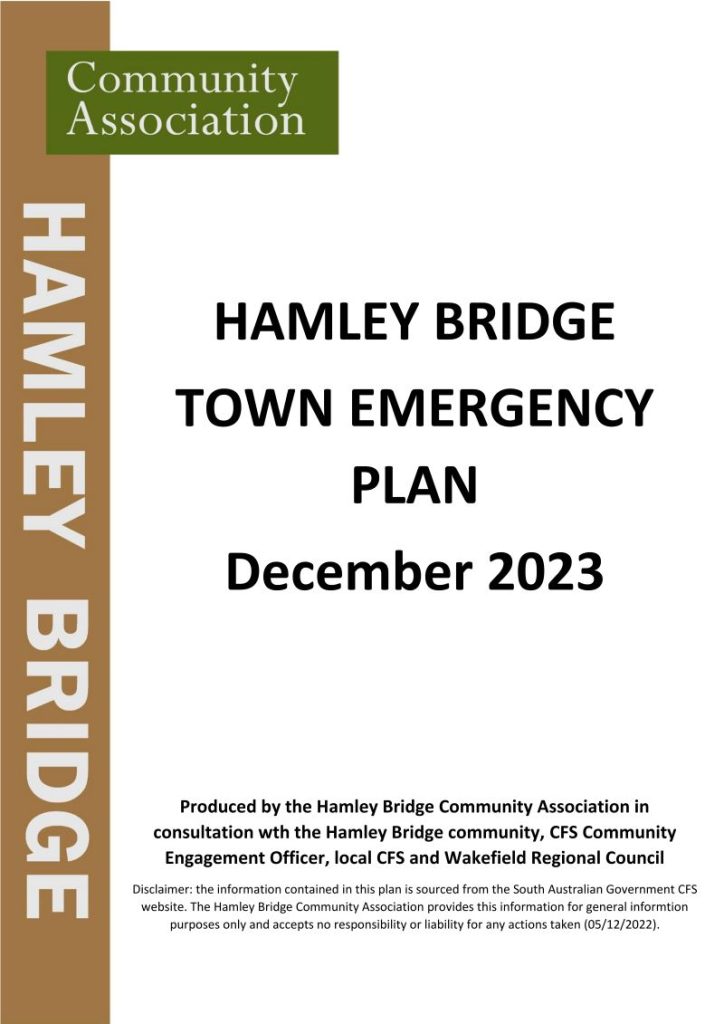 Hamley Bridge Hamley bridge town emergency plan.