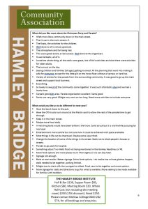 Hamley Bridge An informational flyer or newsletter detailing community association activities, events, and announcements for the hamley bridge area.